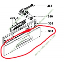 Bandeau de commande inox complet avec touche