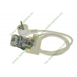 c00259297 Cable alimentation avec bloc antiparasites pour lave linge