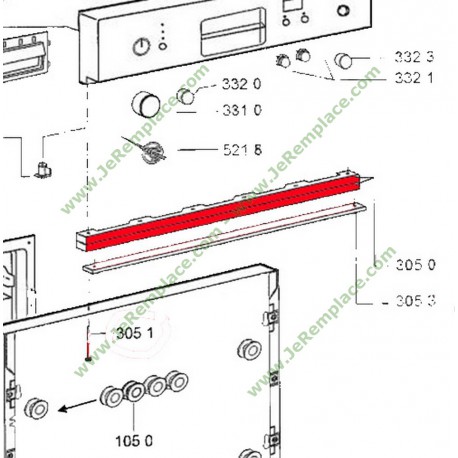 PROFILE INF BANDEAU 10 MM