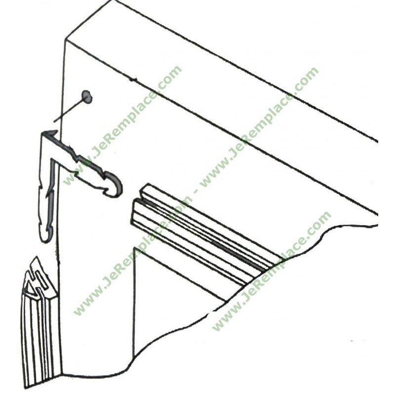 Kit 4 cotés joint en silicone universel pour étanchéité de porte four