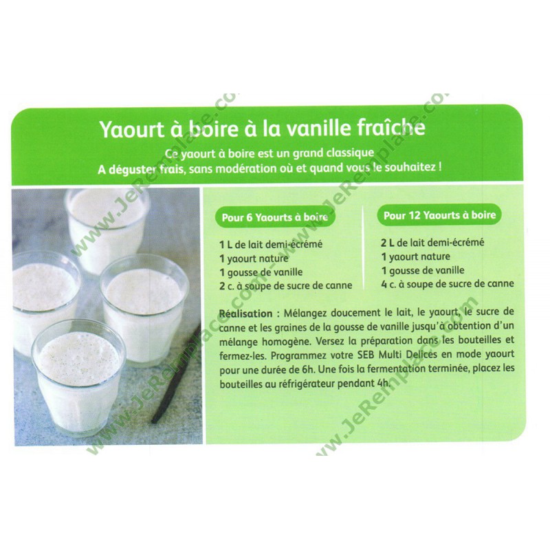 Seb XF102000 6 bouteilles de yaourt à boire pour yaourtière délices, multi  délices et compact.: : Accessoires électroménager