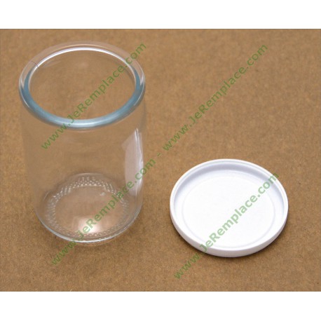Lot De 8 Pots En Verre Seb Pour Yaourtière 2 - 125 Ml Avec Couvercles
