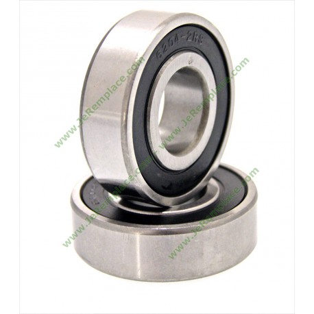 Roulement à Billes 6204-2RS1 - Dimensions 20x47x14 Mm, ABEC-5, Protection Contre Le Fluage