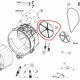 Poulie étoile de lave linge beko 2808010100