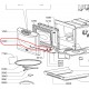 Charnière de porte 481241778145 pour four micro-ondes whirlpool
