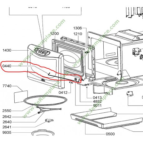 481241778145 Charnière de porte pour four micro-ondes whirlpool