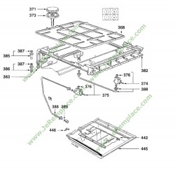 Sachet d'injecteur gaz naturel 75x2630 appareil de cuisson brandt