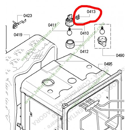 00614061 Klixon de lampe de four bosch siemens