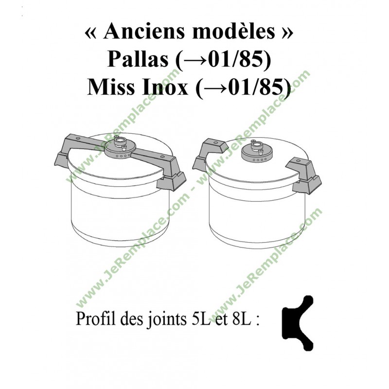 ppidej05 Joint de couvercle autocuiseur Sitram 5L D-22cm 3108831001474