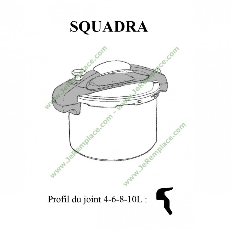 Joint autocuiseur - 8L - 26,5cm/24,5cm - Adaptable Sitram 3108831001481