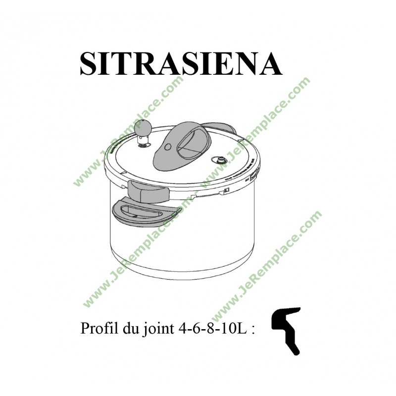 Joint Sitram autocuiseur 4-6-8-10-13 litres SitraPro 