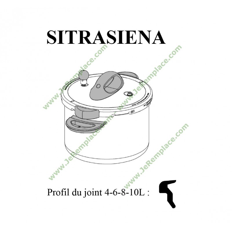 Joint 4-6-8-10-13l pour Autocuiseur Sitram, Cocotte Sitram, Autocuiseur  Ardence, Autocuiseur Mitra, Autocuiseur Cora SITRAM