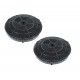 2 Filtres à charbon rond type 57 484000008824 pour hotte