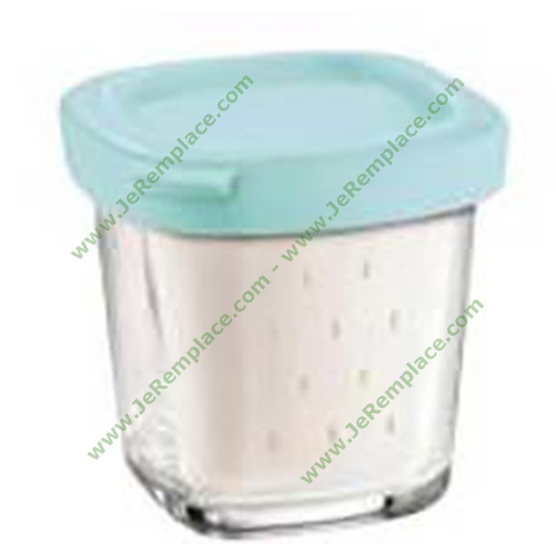 Pot de yaourt par 6 XF100101 pour Yaourtière, SEB, ,MULTI DELICES,MULTI  DELICES COMPACT,MULTI DELICES EXPRESS