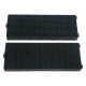 2 Filtres à charbon anti-odeur rectangle c00268402 pour hotte