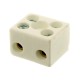 Bornier porcelaine 2 pôles 4 mm² pour appareil de cuisson
