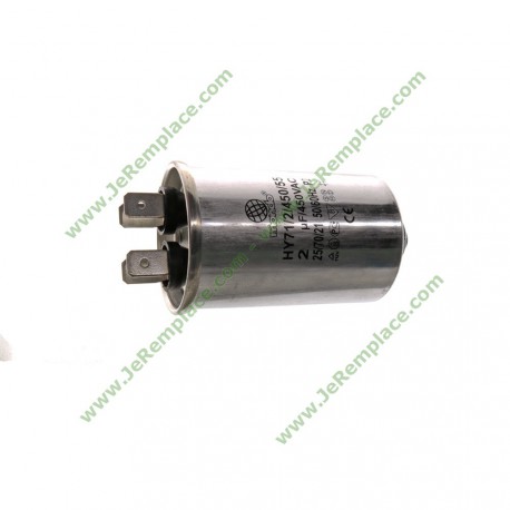 Condensateur Métallique Permanent 2 Microfarad 450 V pour moteur à cosses