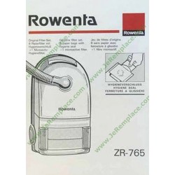 Sacs aspirateur Rowenta papier ZR765