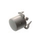 Bouton gris métallique 146403103 pour lave linge