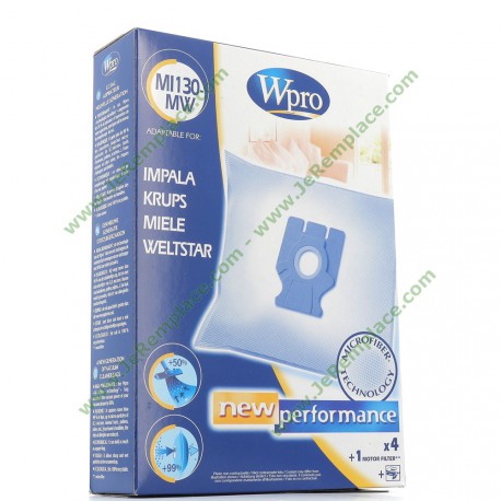 mi130-mw Boite sacs à poussière en fibre pour aspirateur 481281718628