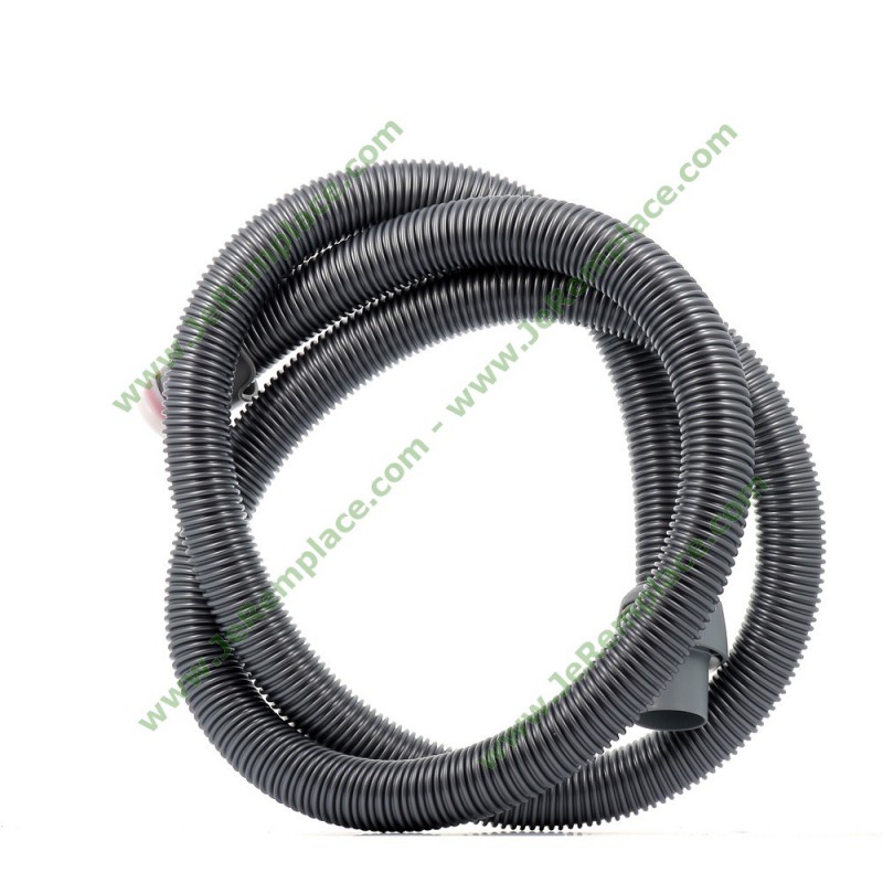 Tuyau d'aspirateur (flexible) avec pièce de raccordement (presse-étoupe  enfichable) noir 170cm aspirateur 140019432024