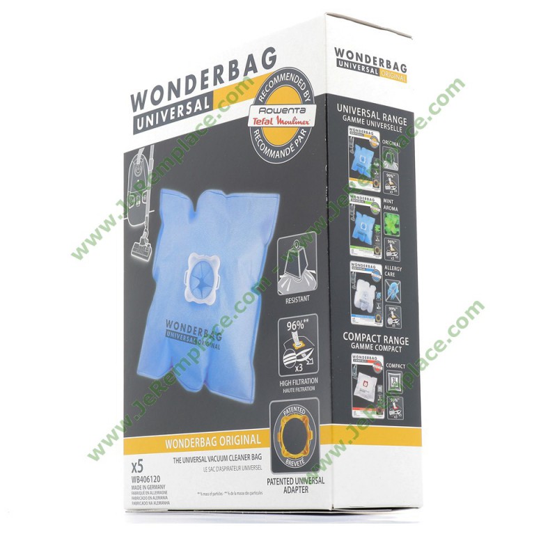 5 Sac aspirateur WONDERBAG WB406120 ORIGINAL aspirateur.