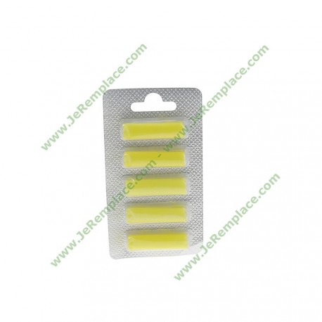Sachet de 5 bâtons désodorisants pour aspirateur odeur citron toutes marques