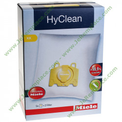 5 sacs à poussière en micro fibres KK 10123260 pour aspirateur Miele