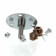 Kit complet axe support bronze, bague et patin c00113038 pour sèche linge