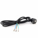 Câble d'alimentation 3G1.5 avec cosses faston 6.3