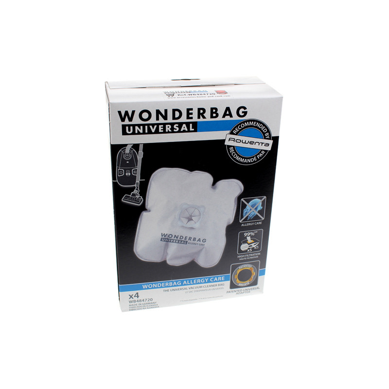 4 sacs wonderbag Allergy Care aspirateur ROWENTA RO472311