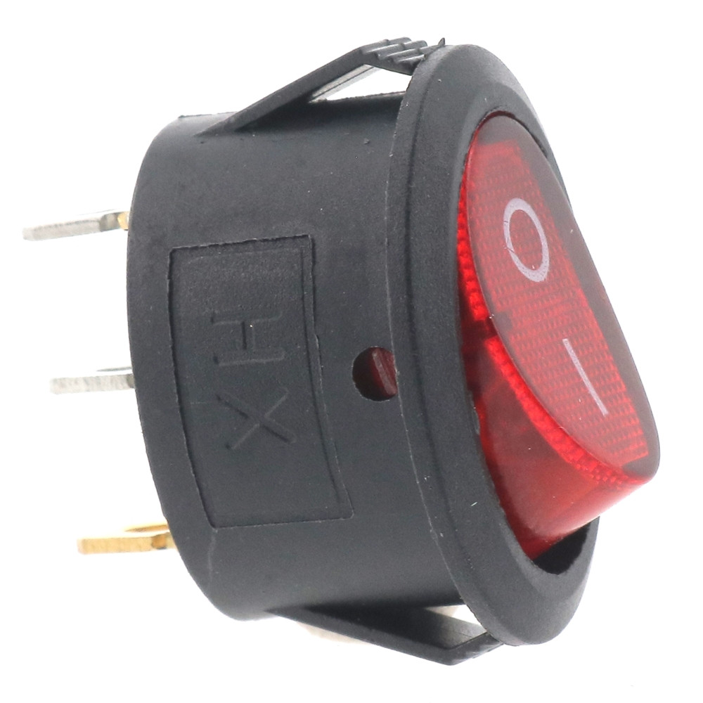 Interrupteur Vintage Electro Securit 5203 - Voyant Rouge - Années 60/70 - NEUF