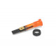 Voyant à cosses rond orange diamètre 10 mm avec bague