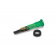 Voyant à cosses rond vert diamètre 10 mm avec bague