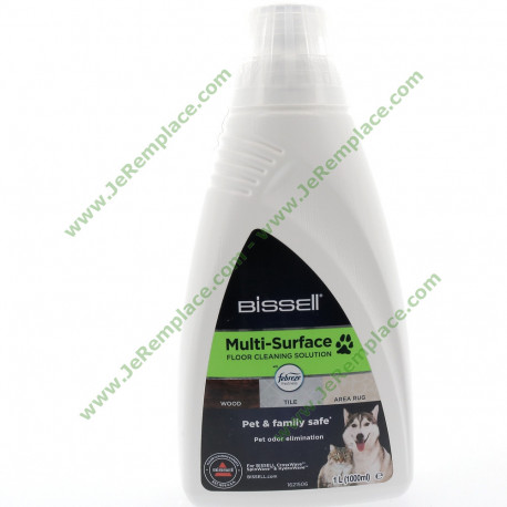 Produit B2550 d'entretien détergent pour nettoyeur vapeur Bissel Pet Pro Fébrèze 1L