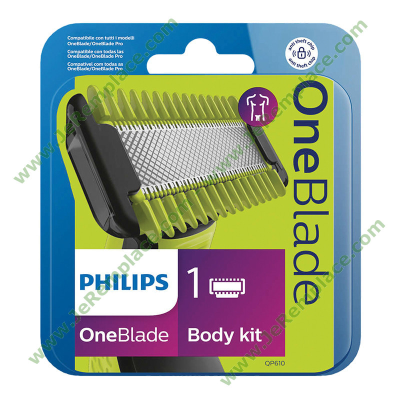 QP61050 Tête lame de coupe QP610/55 pour rasoir Oneblade Philips