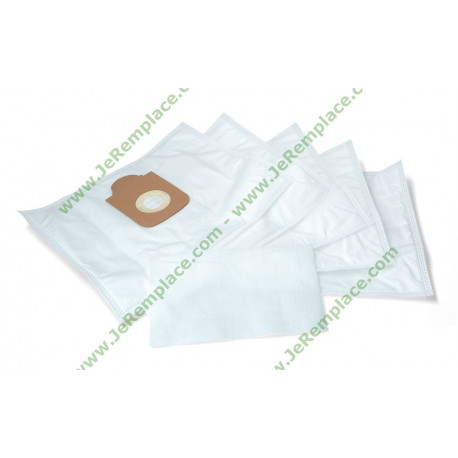 ZR200520 5 sacs à poussières en micro fibres pour aspirateur Rowenta