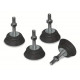 Lot de 4 pieds d'absorption des vibrations pour climatisation