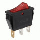interrupteur rouge 220V 15A 11x30mm