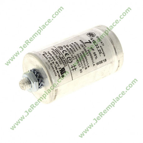 C00279233 Condensateur permanent 7 mf pour sèche linge