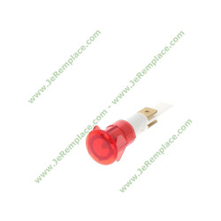 Voyant rouge perçage 13 mm 250 volts à cosses