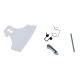 Poignée de porte de hublot 4055186631 pour lave linge