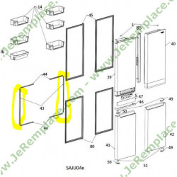 1 Joint interne verticale C00531929 pour réfrigérateur