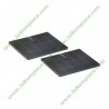 2 filtres à charbon 74X9552 pour hotte brandt
