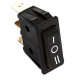 Interrupteur unipolaire à bascule 11x30 3 FASTON 6.3 - 15A : 3 Positions (0, 1, et 2)