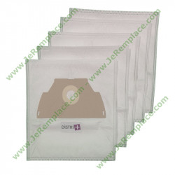  T185 pochette de 5 Sacs à poussière micro-filtre tissus pour aspirateur