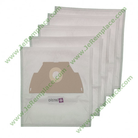  T185 pochette de 5 Sacs à poussière micro-filtre tissus pour aspirateur