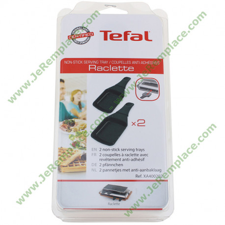 XA400202 coupelles anti-adhésives carrées pour appareil à raclette
