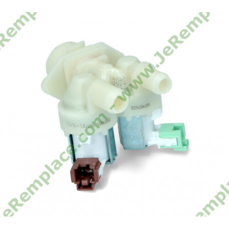 Electrovanne double avec connecteur rast2.5 8074876221 pour lave linge