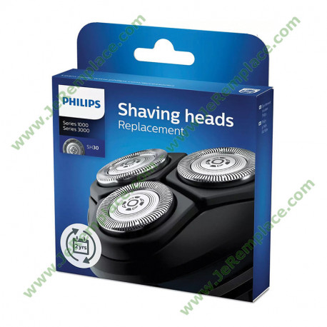TETES DE RASAGE - SH30 - SHAVER SERIES 3000 - BLISTER 3PCS